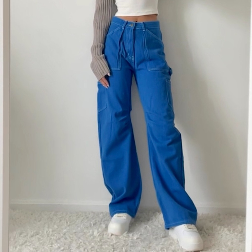 New blue Lioness Miami Vice Cargo Pants